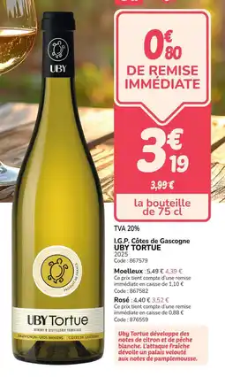 Promocash I.g.p. côtes de gascogne uby tortue offre