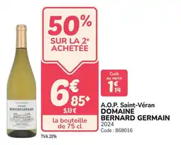 Promocash A.o.p. saint-véran domaine bernard germain offre