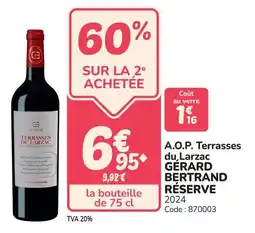 Promocash A.o.p. terrasses du larzac gérard bertrand réserve offre