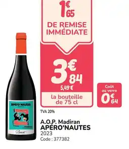Promocash A.o.p. madiran apéro'nautes offre