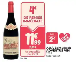 Promocash A.o.p. saint-joseph adventus vini offre