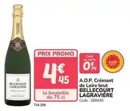 Promocash A.o.p. crémant de loire brut bellecourt lagravière offre