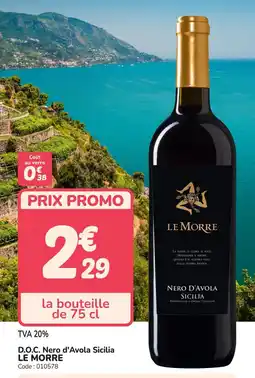 Promocash D.o.c. nero d'avola sicilia le morre offre