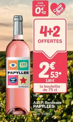 Promocash A.o.p. bordeaux papylles offre