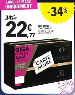 E.Leclerc Carte noire - cafe moulu offre