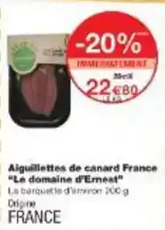 Monoprix Canard - aiguillettes de france le domaine d'emest offre