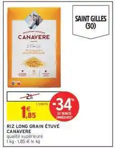 Intermarché RIZ LONG GRAIN ÉTUVÉ CANAVERE offre