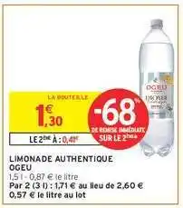 Intermarché LIMONADE AUTHENTIQUE “OGEU” offre
