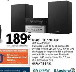 E.Leclerc CHAINE HIFI “PHILIPS” offre