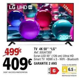 E.Leclerc TV 4K 50’’ “LG” offre
