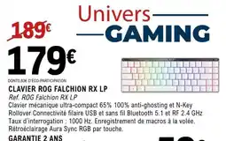 E.Leclerc CLAVIER ROG FALCHION RX LP offre
