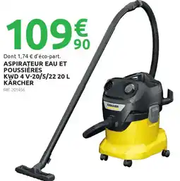 Mr Bricolage KÄRCHER Aspirateur eau et poussières kwd 4 v-20/5/22. offre
