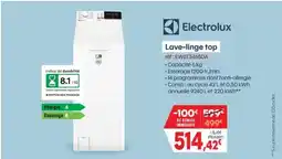 Pro&Cie ELECTROLUX Lave-linge top ref: EW6T3465DA offre