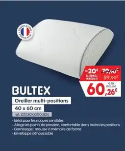 Pro&Cie BULTEX Oreiller multi-positions offre