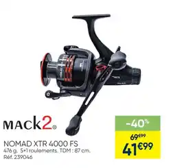 Pacific Pêche MACK2 Nomad xtr 4000 fs offre