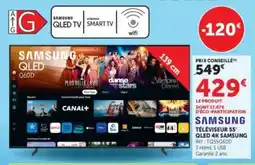 Super U Samsung Téléviseur 55 QLED 4K offre