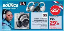 Super U Casque Bluetooth Sans Fil Bounce 2BK offre