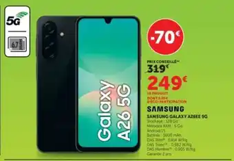 Hyper U Samsung Galaxy A26E 5G offre