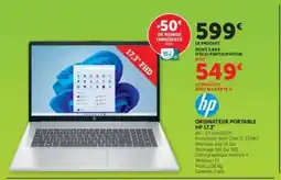 Hyper U ORDINATEUR PORTABLE HP 17.3 offre
