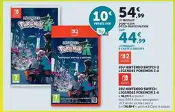 Hyper U JEU NINTENDO SWITCH 2 LEGENDES POKEMON Z-A offre