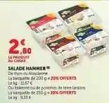 Hyper U SALADE HAMMER offre