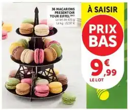 Hyper U 36 Macarons Presentoir Tour Eiffel offre