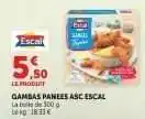 Hyper U GAMBAS PANEES ASC ESCAL offre