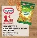 Hyper U MIX BRETZELS CRACKERS SNACK PARTY DR OETKER offre