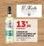 Hyper U Liqueur de Fleur de Sureau 18° Distillerie Miclo offre