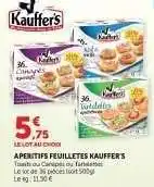 Hyper U APERITIFS FEUILLETÉS KAUFFER'S offre