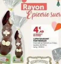 Hyper U LAPIN SOURIANT FORTWENGER offre