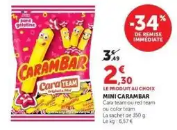 Hyper U Mini CARAMBAR offre