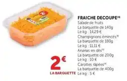 Hyper U Carottes Râpées offre