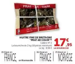 Hyper U HUITRE FINE DE BRETAGNE PRAT AR COUM offre