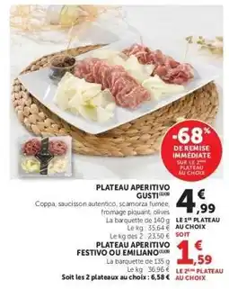Hyper U Plateau Aperitivo Gusti offre