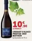 Hyper U CREMANT D'ALSACE PRESTIGE 2019 BESTHEIM offre