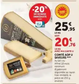 Hyper U COMTÉ AOP U SAVEURS offre