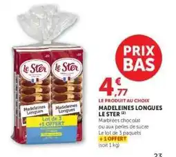 Hyper U Madeleines Longues Le Ster offre