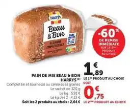 Hyper U Pain de Mie Beau & Bon Harrys offre
