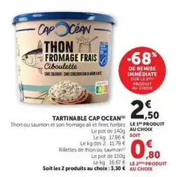 Super U TARTINABLE CAP OCEAN offre
