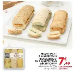Super U ASSORTIMENT 3 MINI PRÉFOUS offre