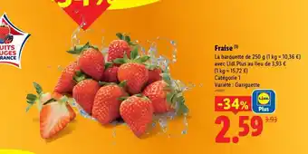 Lidl FRAISE offre