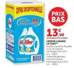 Hyper U LESSIVE LIQUIDE LE CHAT offre