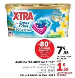 Super U Lessive Super Croix par X-TRA offre