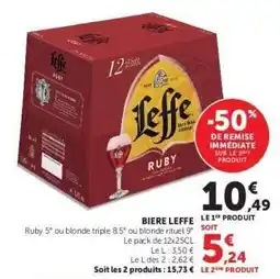 Super U BIÈRE “LEFFE” offre