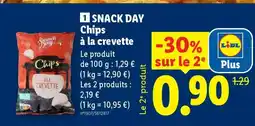 Lidl SNACK DAY Chips à la crevette offre