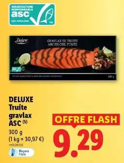 Lidl DELUXE Truite gravlax ASC offre