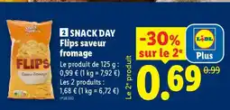 Lidl SNACK DAY Flips saveur fromage offre