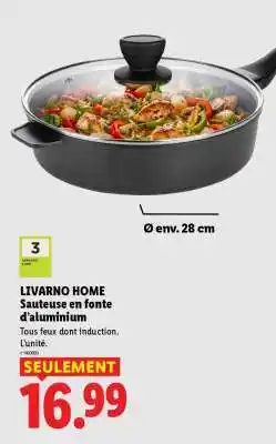 Lidl LIVARNO HOME Sauteuse en fonte d'aluminium offre