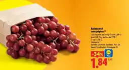 Lidl RAISIN ROSE SANS PÉPINS offre